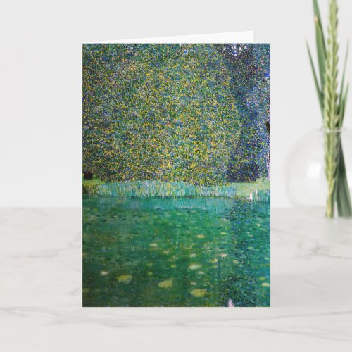 Gustav Klimt _ Park of Schloss Kammer am Attersee Card