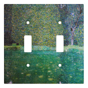 Gustav Klimt - Park of Schloss Kammer am Attersee Light Switch Cover