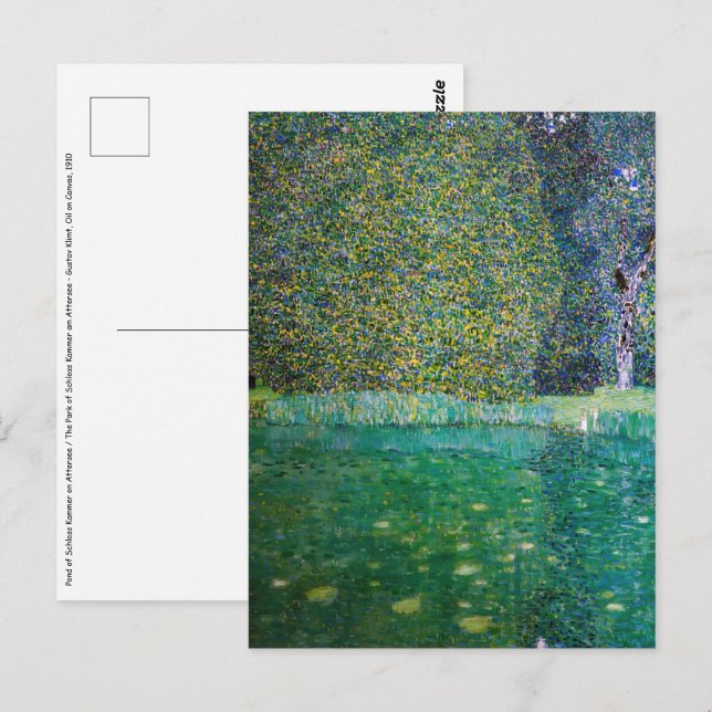 Gustav Klimt - Park of Schloss Kammer am Attersee Postcard (Front/Back)