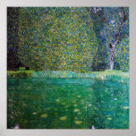Gustav Klimt - Park of Schloss Kammer am Attersee Poster<br><div class="desc">Pond of Schloss Kammer on Attersee / The Park of Schloss Kammer am Attersee - Gustav Klimt,  Oil on Canvas,  1910</div>