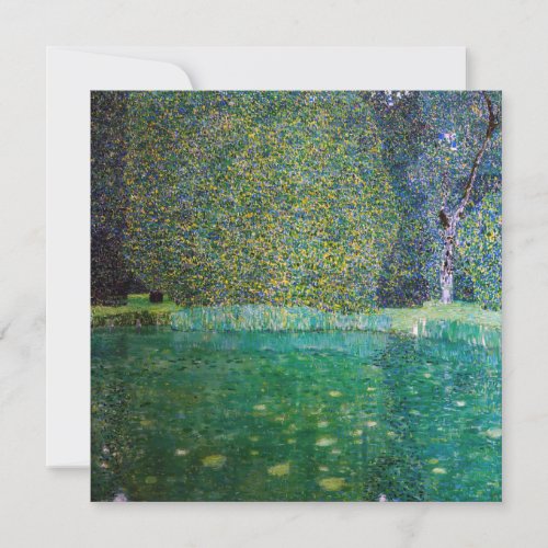 Gustav Klimt _ Park of Schloss Kammer am Attersee Thank You Card