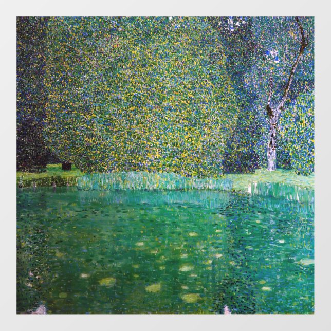 Gustav Klimt - Park of Schloss Kammer am Attersee Window Cling (Sheet)
