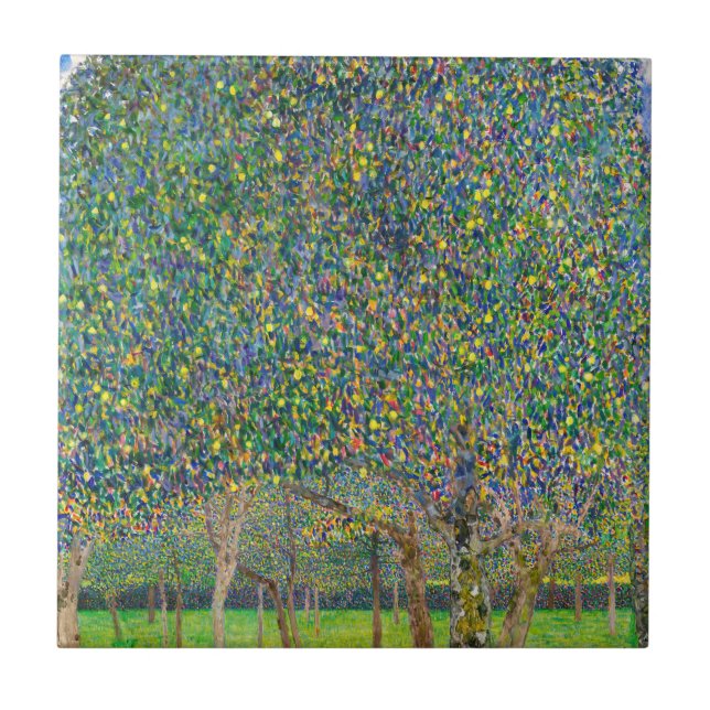 Gustav Klimt - Pear Tree Ceramic Tile (Front)