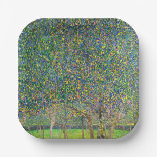 Gustav Klimt - Pear Tree Floor Paper Plates