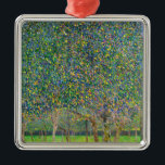 Gustav Klimt - Pear Tree Metal Ornament<br><div class="desc">Pear Tree - Gustav Klimt,  Oil on Canvas,  1903</div>