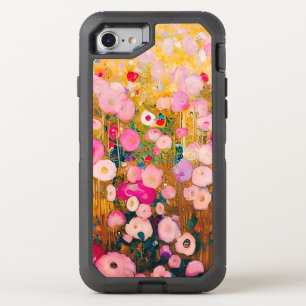 Gustav Klimt Pink Flower Garden Artistic Case