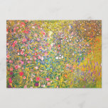 Gustav Klimt Pink Flowers Invitations<br><div class="desc">Gustav Klimt Pink Flowers invitations. Oil on canvas from 1900. One of Klimt’s most beautiful landscape paintings, Pink Flower Garden or Italian Horticultural Landscape features a sprawling garden in bloom in Klimt’s unique blend of impressionist, expressionist and art nouveau mannerisms. The work is a beautiful flower painting that makes a...</div>