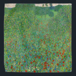Gustav Klimt - Poppy Field Bandana<br><div class="desc">Poppy Field / Field of Poppies - Gustav Klimt,  Oil on Canvas,  1907</div>