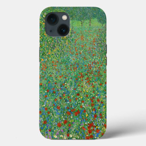 Gustav Klimt _ Poppy Field iPhone 13 Case