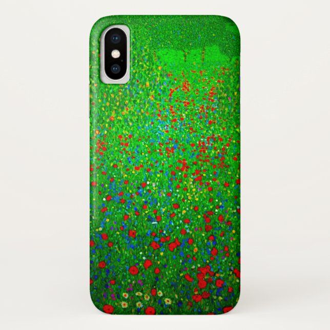 Gustav Klimt Poppy Field Case-Mate iPhone Case (Back)
