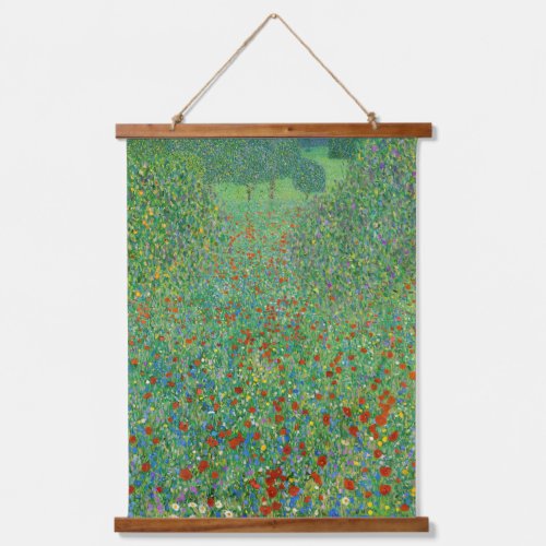Gustav Klimt _ Poppy Field Hanging Tapestry