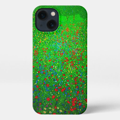 Gustav Klimt Poppy Field iPhone 13 Case