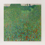 Gustav Klimt - Poppy Field Jigsaw Puzzle<br><div class="desc">Poppy Field / Field of Poppies - Gustav Klimt,  Oil on Canvas,  1907</div>
