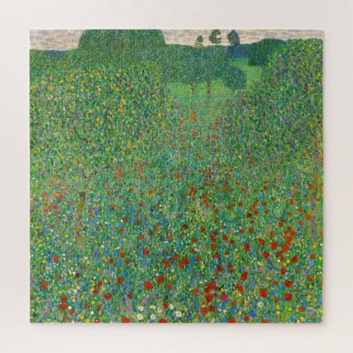 Gustav Klimt _ Poppy Field Jigsaw Puzzle