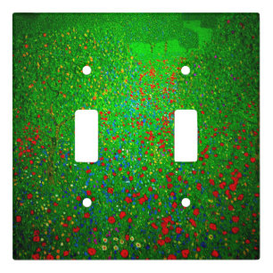 Gustav Klimt Poppy Field Light Switch Cover