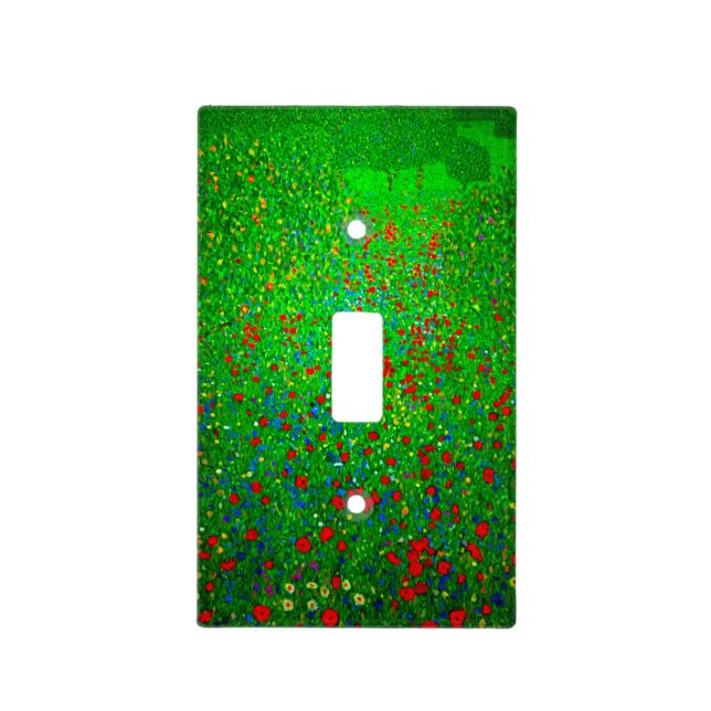 Gustav Klimt Poppy Field Light Switch Cover (Front)