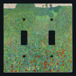 Gustav Klimt - Poppy Field Light Switch Cover<br><div class="desc">Poppy Field / Field of Poppies - Gustav Klimt,  Oil on Canvas,  1907</div>