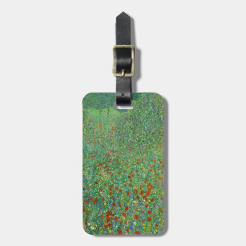 Gustav Klimt _ Poppy Field Luggage Tag