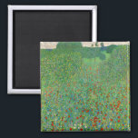 Gustav Klimt - Poppy Field Magnet<br><div class="desc">Poppy Field / Field of Poppies - Gustav Klimt,  Oil on Canvas,  1907</div>