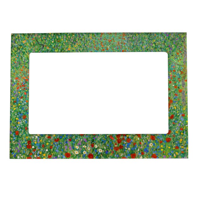 Gustav Klimt - Poppy Field Magnetic Frame (Front)