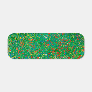 Gustav Klimt "Poppy field" Metal Sign