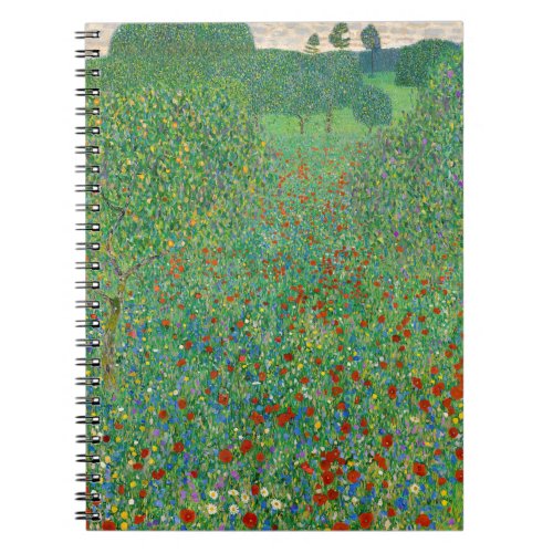 Gustav Klimt _ Poppy Field Notebook