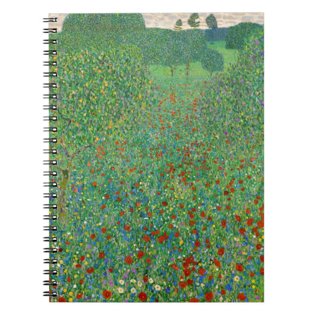 Gustav Klimt - Poppy Field Notebook (Front)