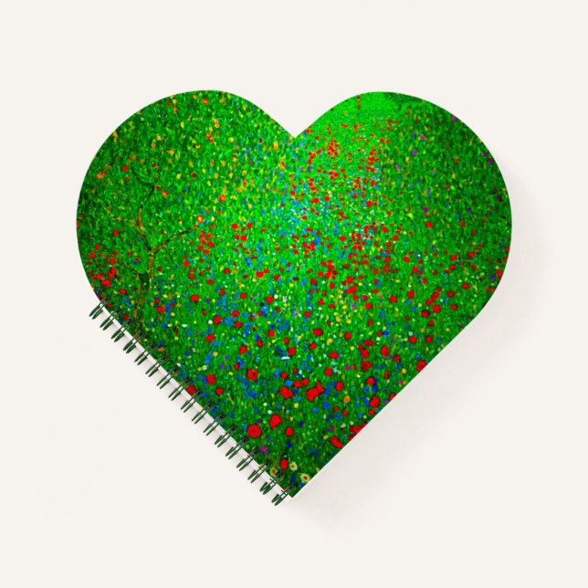 Gustav Klimt Poppy Field Notebook (Front)