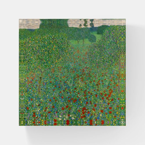 Gustav Klimt _ Poppy Field Paperweight