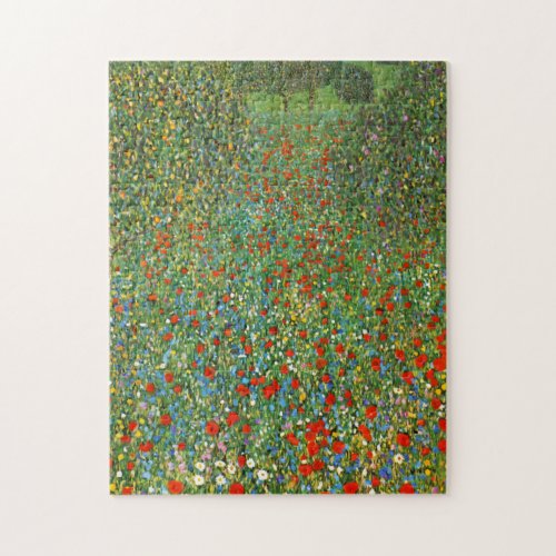 Gustav Klimt Poppy Field Puzzle