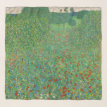 Gustav Klimt - Poppy Field Scarf<br><div class="desc">Poppy Field / Field of Poppies - Gustav Klimt,  Oil on Canvas,  1907</div>