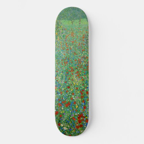 Gustav Klimt _ Poppy Field Skateboard