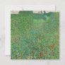 Gustav Klimt - Poppy Field Thank You Card