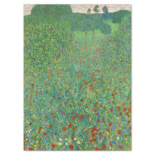 Gustav Klimt _ Poppy Field Tissue Paper