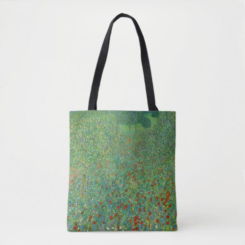 Gustav Klimt _ Poppy Field Tote Bag