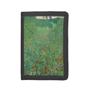 Gustav Klimt - Poppy Field Trifold Wallet