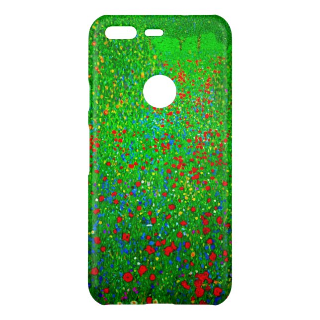Gustav Klimt Poppy Field Uncommon Google Pixel Case (Back)
