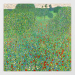 Gustav Klimt - Poppy Field Window Cling<br><div class="desc">Poppy Field / Field of Poppies - Gustav Klimt,  Oil on Canvas,  1907</div>