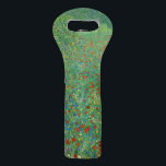 Gustav Klimt - Poppy Field Wine Bag<br><div class="desc">Poppy Field / Field of Poppies - Gustav Klimt,  Oil on Canvas,  1907</div>