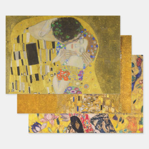 Gustav Klimt - Portrait Masterpieces Selection Wrapping Paper Sheets