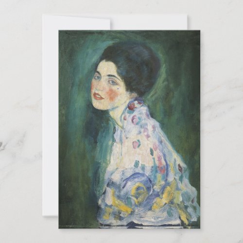 Gustav Klimt _ Portrait of a Lady Invitation