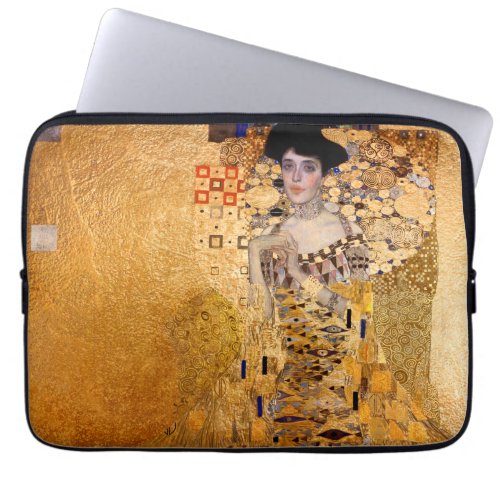 Gustav Klimt portrait of Adel Bloch Bauer 1907 Laptop Sleeve