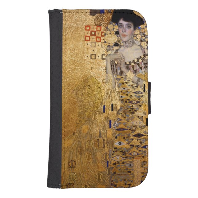 Gustav Klimt portrait of Adel Bloch Bauer 1907 Samsung Galaxy Wallet Case (Front)
