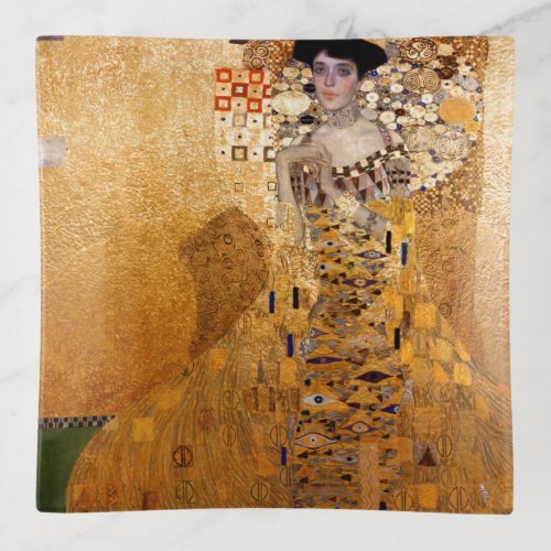 Gustav Klimt portrait of Adel Bloch Bauer 1907 Trinket Tray