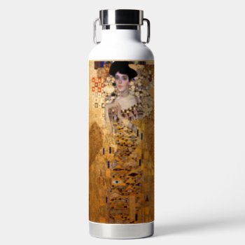 Gustav Klimt Portrait Of Adel Bloch Bauer 1907  Water Bottle by The_Masters at Zazzle