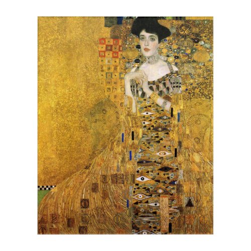 GUSTAV KLIMT _ Portrait of Adele Bloch_Bauer 1907 Acrylic Print