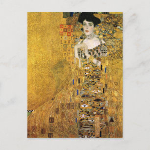 GUSTAV KLIMT - Portrait of Adele Bloch-Bauer 1907 Postcard