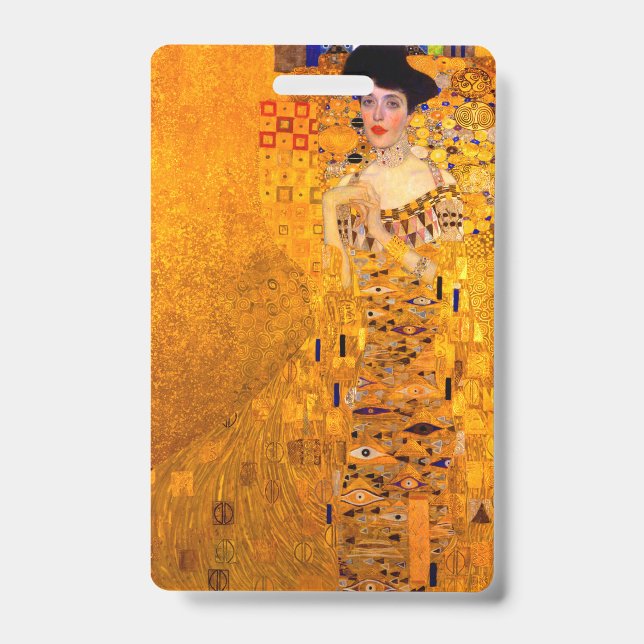 Gustav Klimt Portrait of Adele Bloch Bauer Badge (Front)