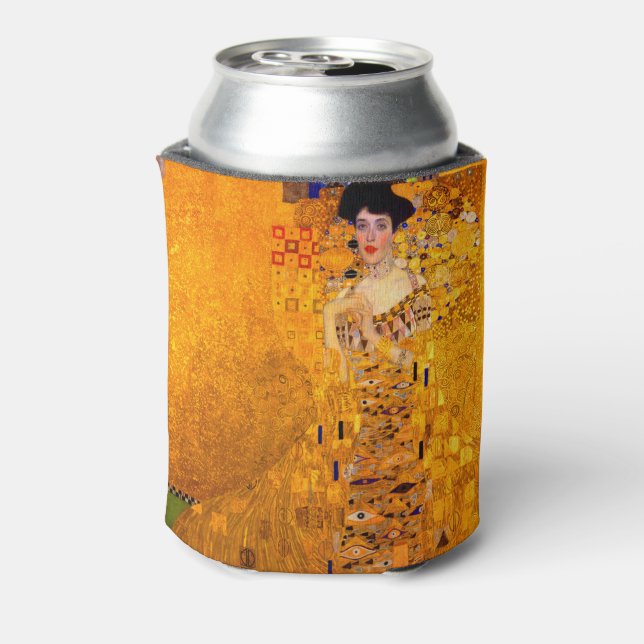 Gustav Klimt Portrait of Adele Bloch Bauer Can Cooler (Can Back)