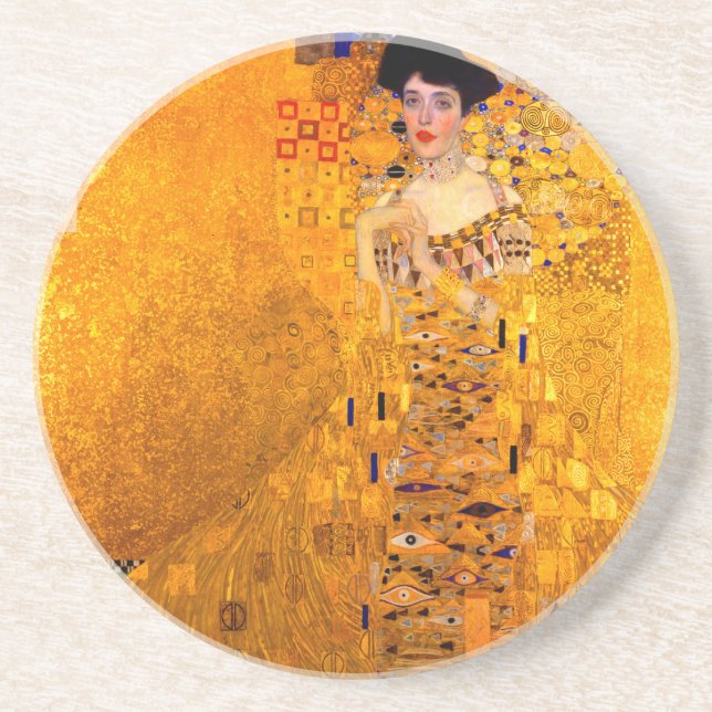 Gustav Klimt Portrait of Adele Bloch Bauer Coaster (Front)